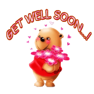 Get Well Soon Sweetheart Teddy Bear Animated Picture - Get Well